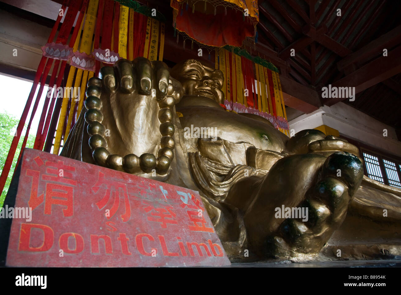 Riesige Buddha-Statue in Kaifeng, Henan Provinz, China. Stockfoto