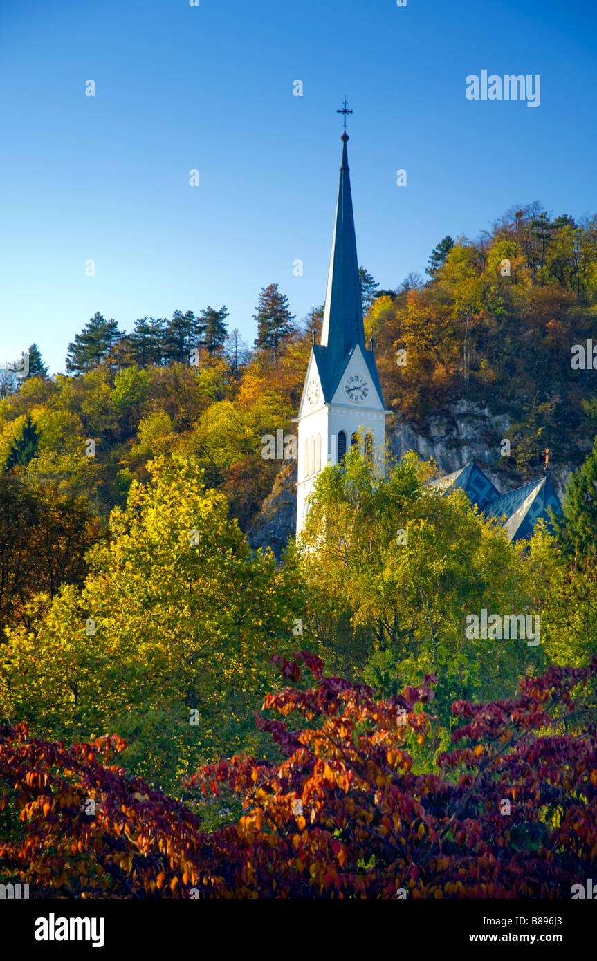 S-Pfarrkirche St. Martin in Bled Slowenien Stockfoto
