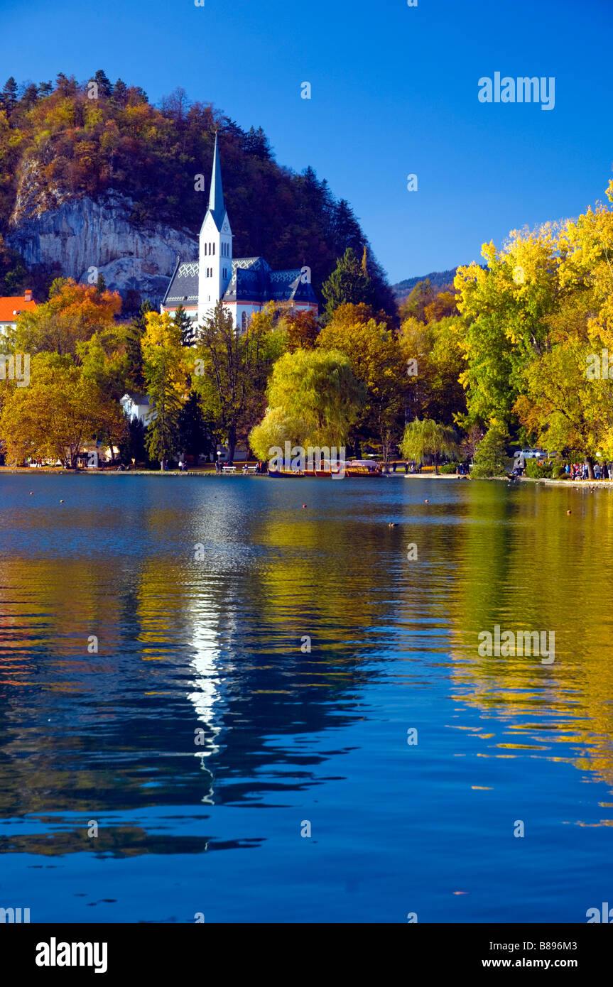 S-Pfarrkirche St. Martin in Bled Slowenien Stockfoto