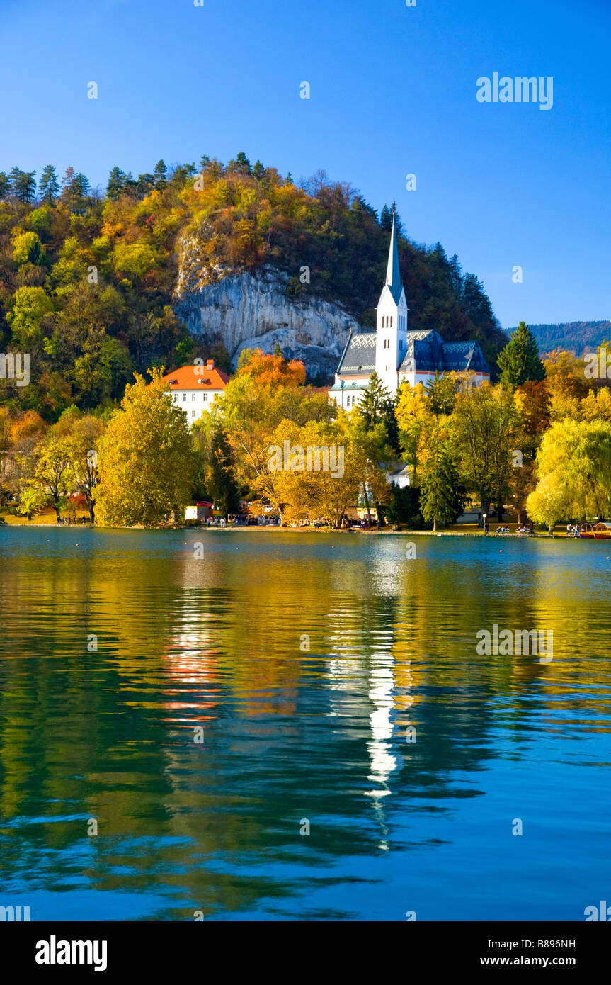 S-Pfarrkirche St. Martin in Bled Slowenien Stockfoto