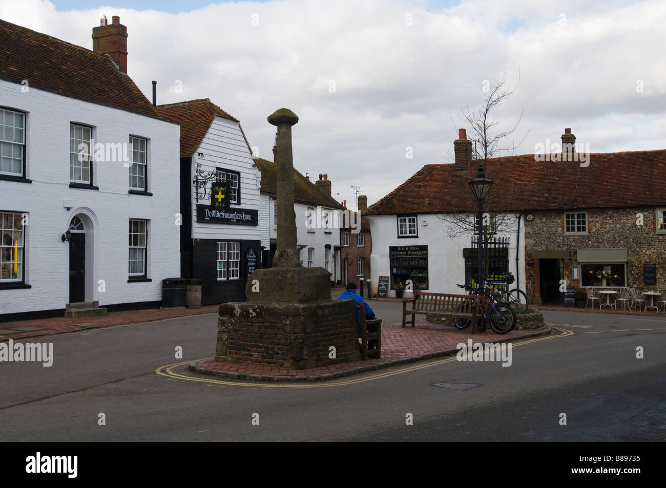 Vereinigtes Königreich, ENGLAND, 14. Februar 2009. Das Dorf Touristenort in East Sussex. Stockfoto