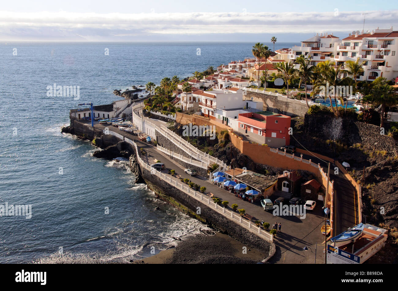 Puerto Santiago in der Nähe von Los Gigantes Süd Teneriffa Kanarische Inseln Stockfoto