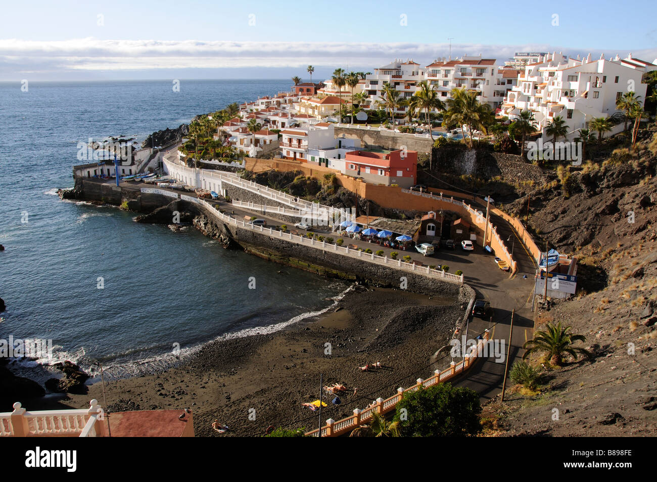 Puerto Santiago in der Nähe von Los Gigantes Süd Teneriffa Kanarische Inseln Stockfoto