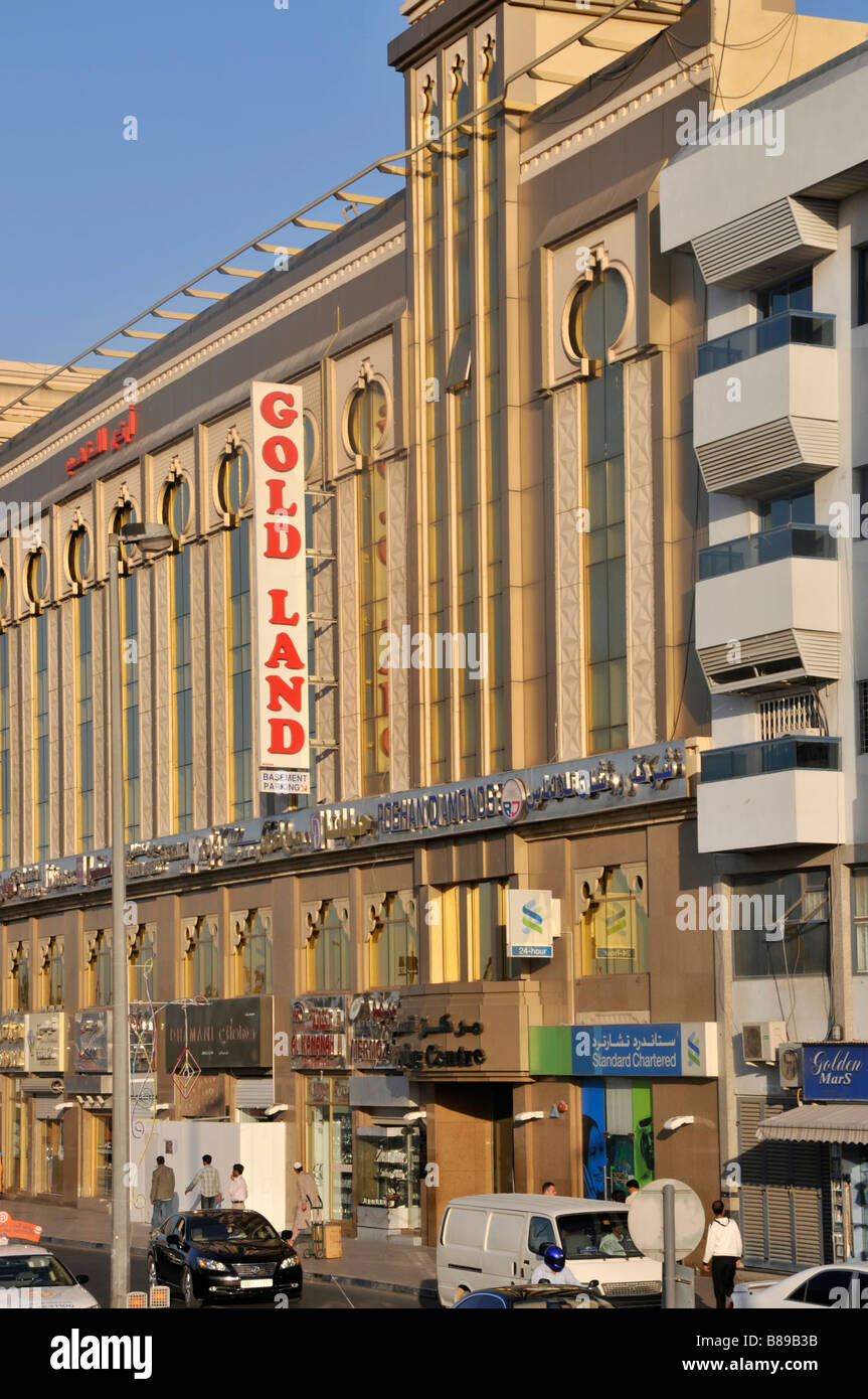 Dubai 'Gold Land' Shopping-Komplex für Gold-Produkte vereint arabischen Emirates VAE Naher Osten Stockfoto