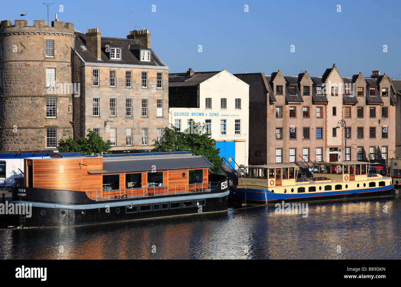 Das Ufer in Leith, Edinburgh Stockfoto