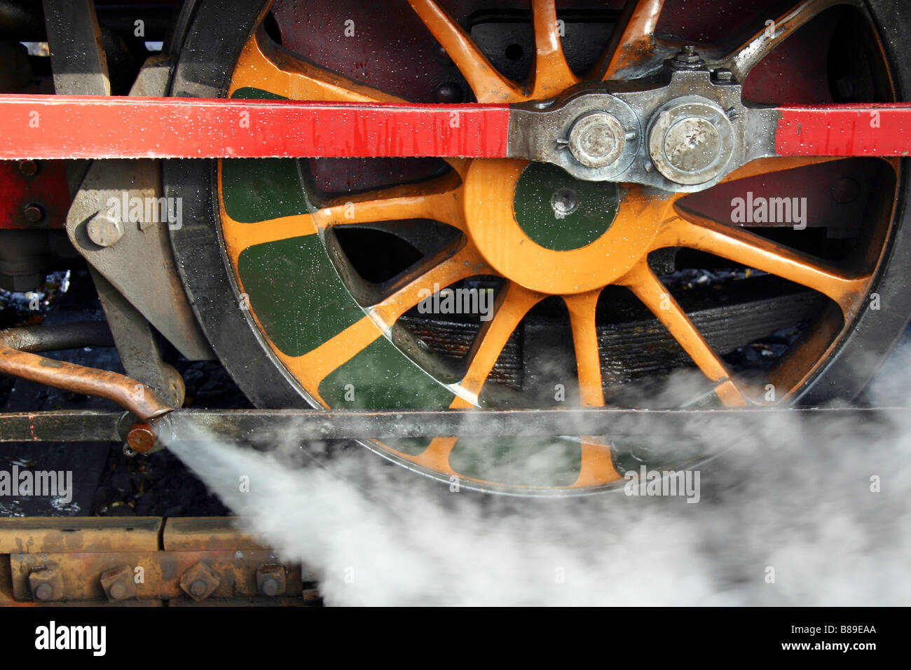 Bahn Rad Bluebell Dampfeisenbahn Stockfoto