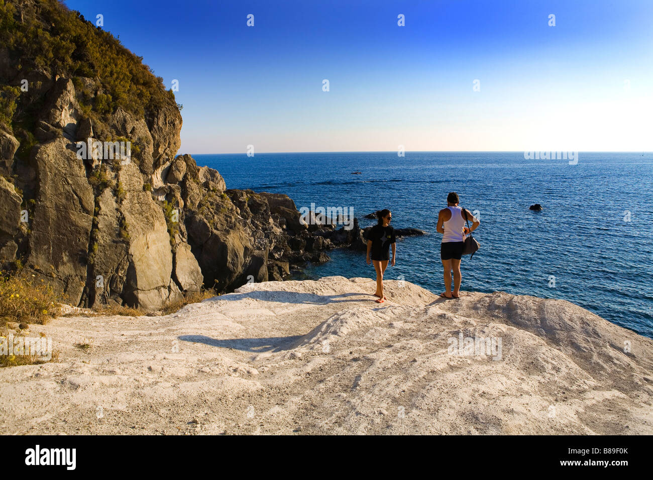 Auf der Insel St. Angelo Ischia Stockfoto