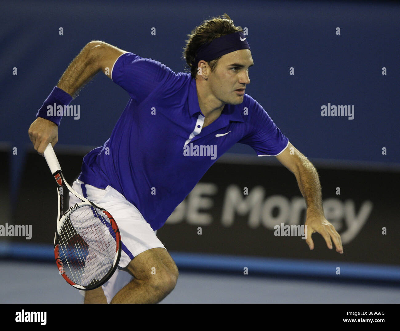 Roger Federer, Männer Finale, Australian Open 2009, Melbourne, Australien Stockfoto