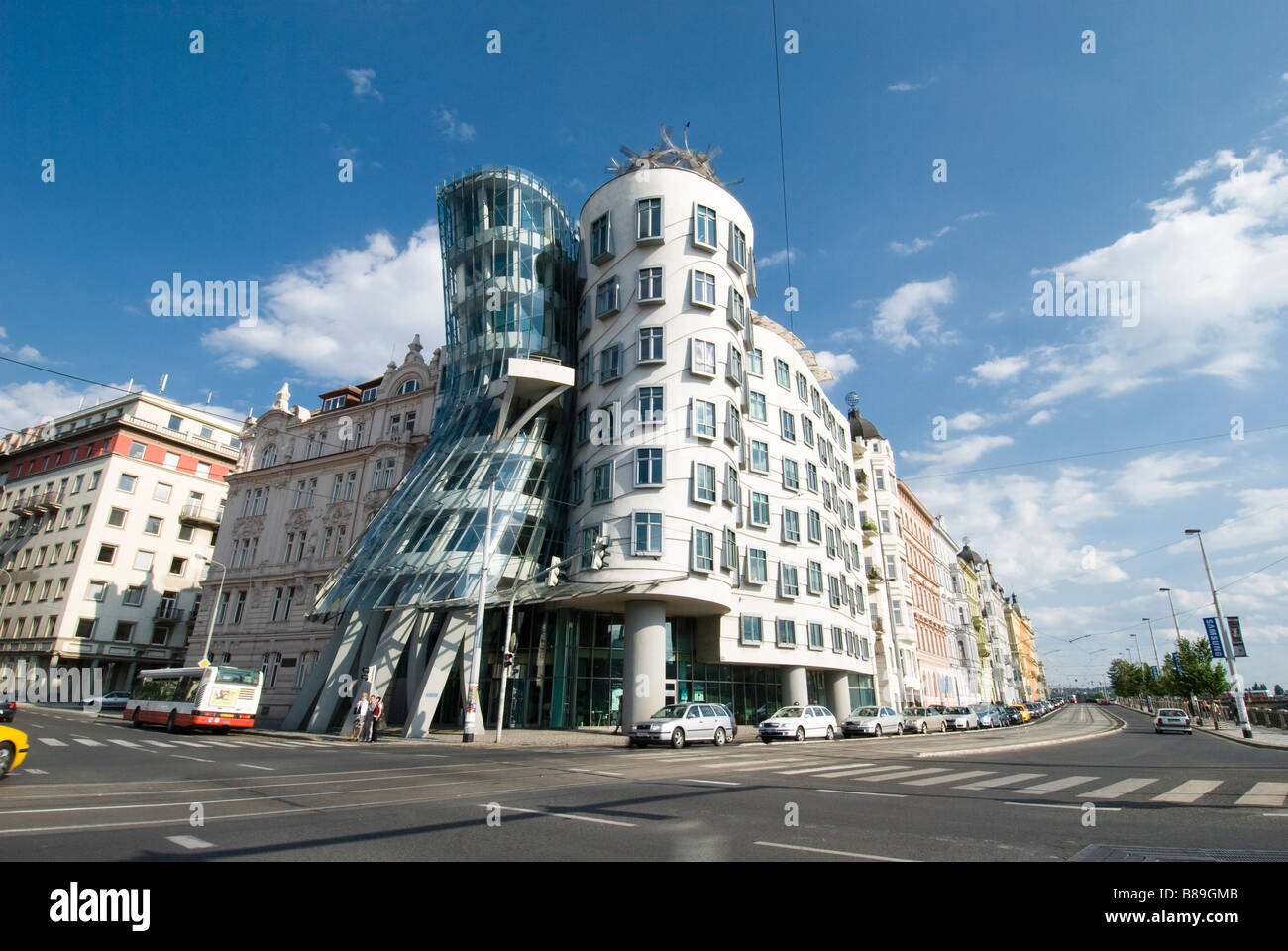 moderne Architektur tanzen Haus Prag Tschechische Republik Stockfoto