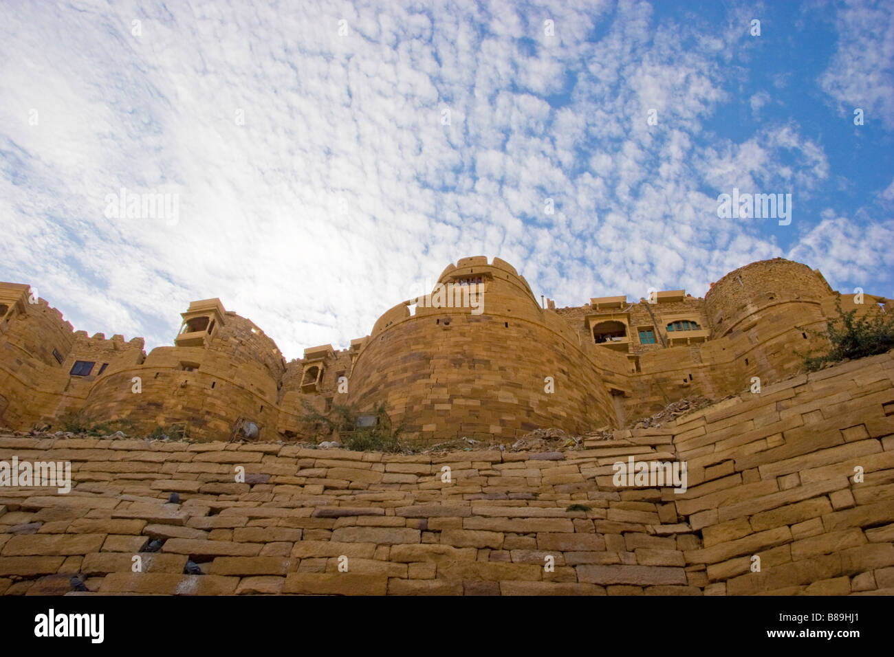 Äußere Jaisalmer Fort Jaisalmer, Rajasthan Indien Stockfoto