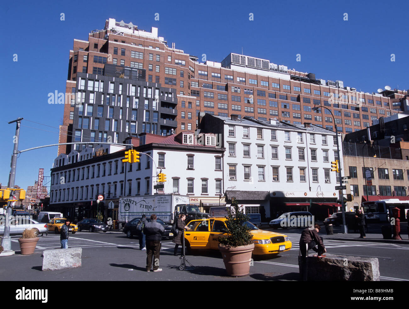 New York City Chelsea District USA Gebäude in Bearbeitung Stockfoto