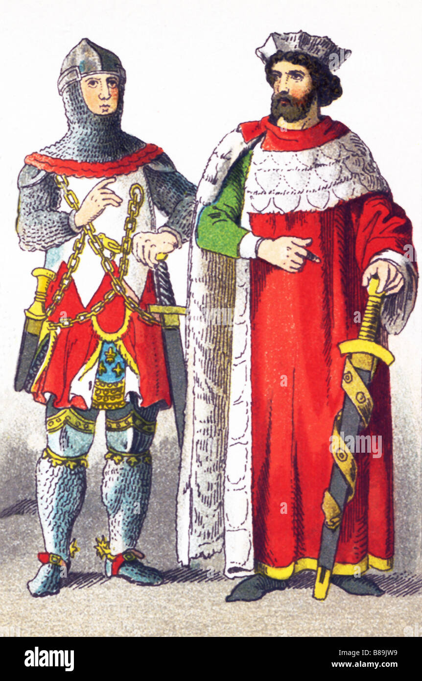 Deutschen Adel, 1300-1350 Stockfoto