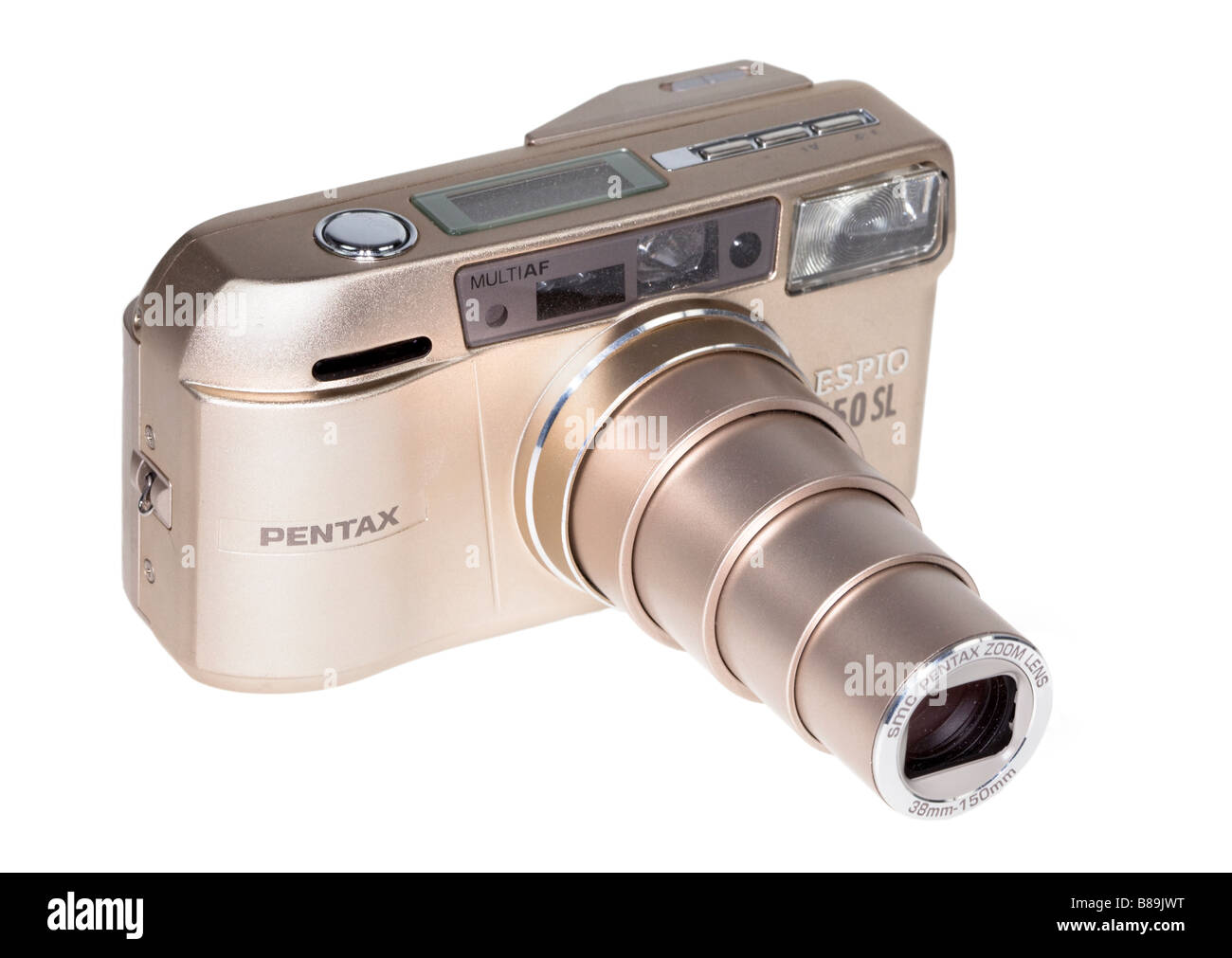 Kompakte Kamera mit erweiterten Zoom-Objektiv Stockfoto