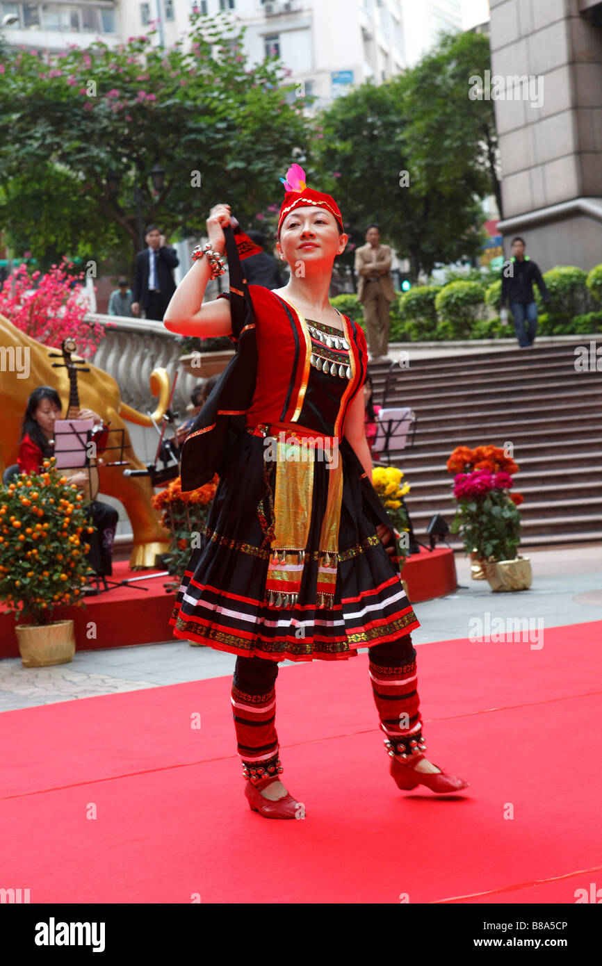 Bestandteil der kulturellen Aktivitäten zu feiern das Neujahrsfest in Central, Hongkong. Stockfoto