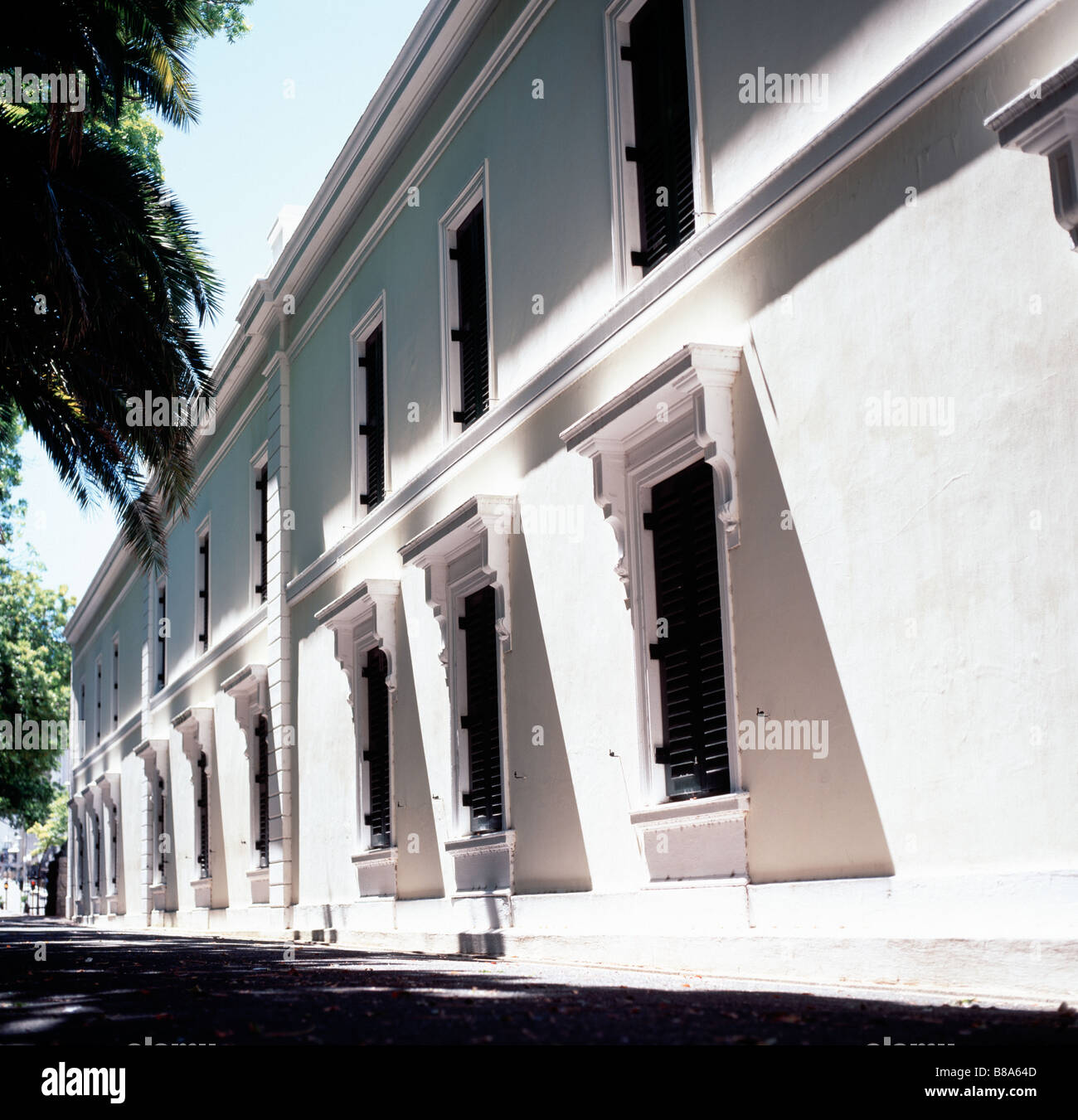 Iziko alten Slave Lodge in Kapstadt in Südafrika in Afrika südlich der Sahara. Apartheid Sklaverei Handel Architektur Gebäude Geschichte Historisches Museum Stockfoto