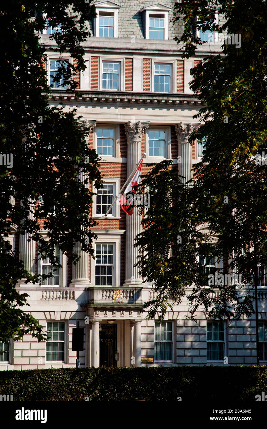 Kanada Haus am Grosvenor Square in London. Stockfoto