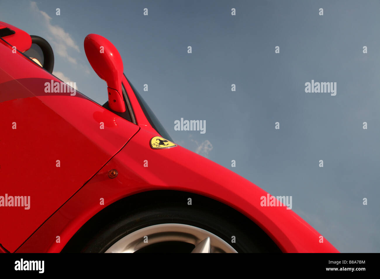 Klassische rote Ferrari 360 Spider F1 Stockfoto