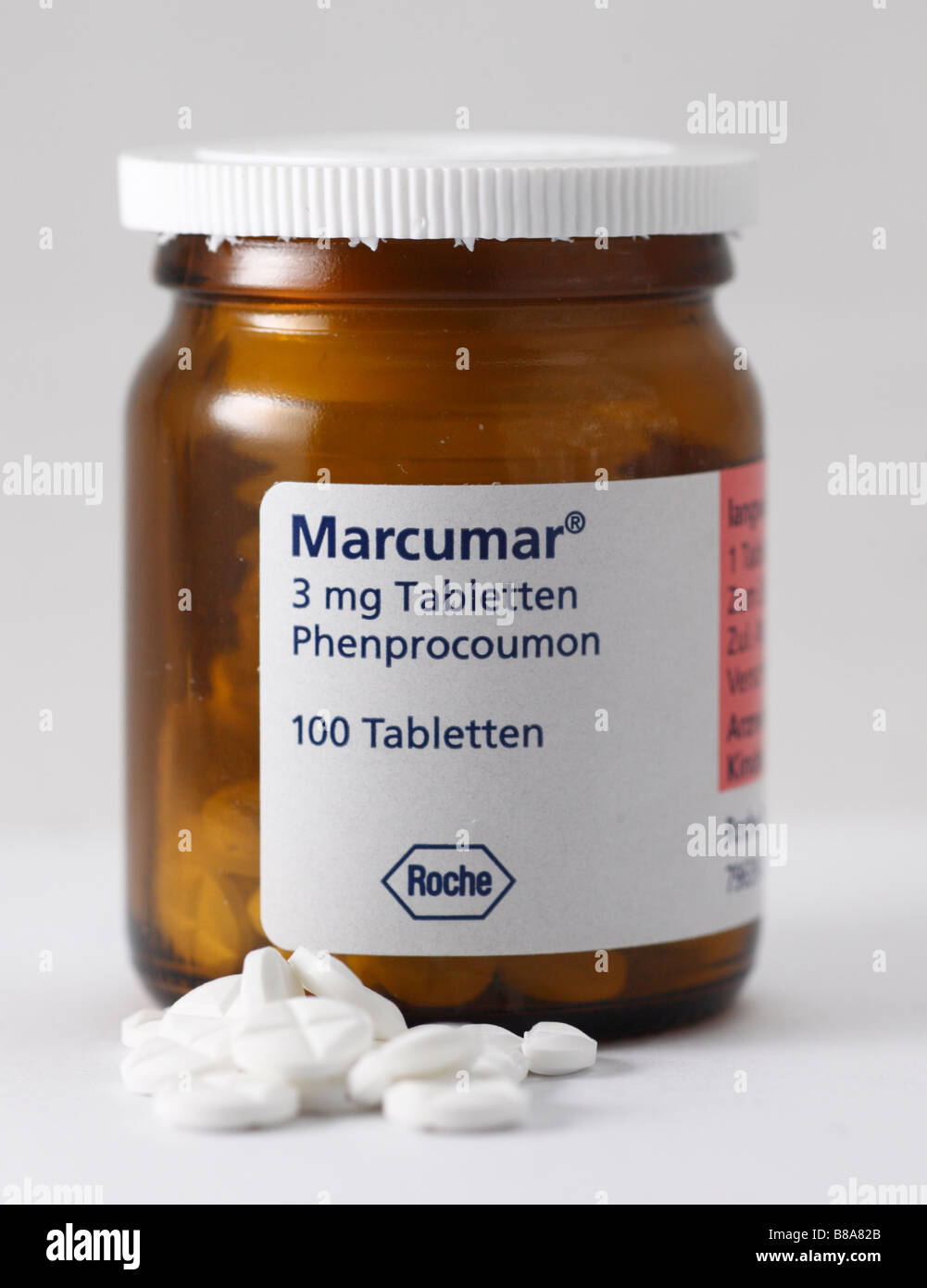 Marcumar-Tabletten, gerinnungshemmenden Medikament Stockfotografie - Alamy