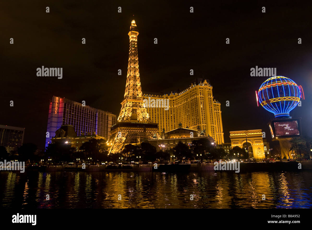 Eiffel-Turm am Las Vegas Strip, Las Vegas, Nevada Stockfoto