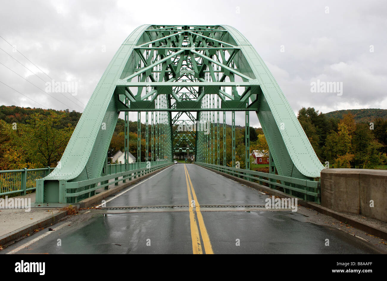 Samuel Morey Memorial Brücke New Hampshire Vermont Connecticut river Stockfoto