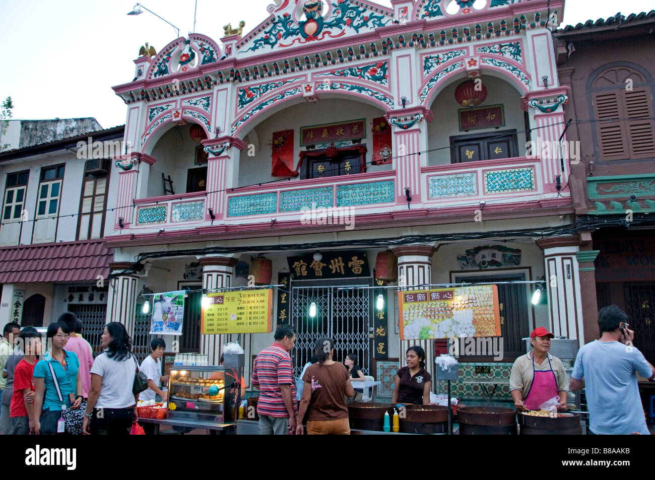 Malacca Malaysia Chinatown Nacht Markt Basar Stadt Straße Stadt China Chinesisch Stockfoto