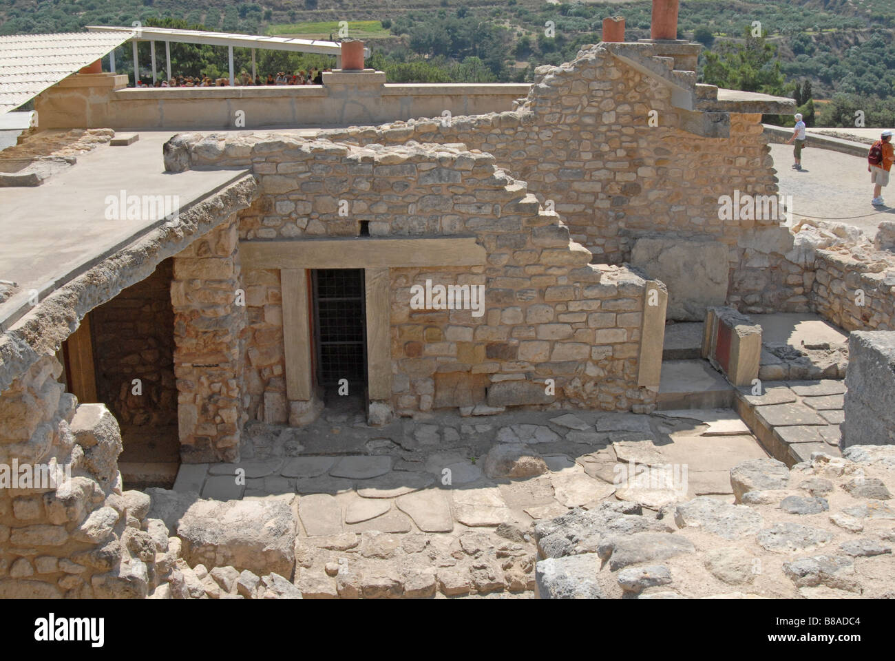 Knossos-Archaelocical Website, Kreta, Griechenland Stockfoto