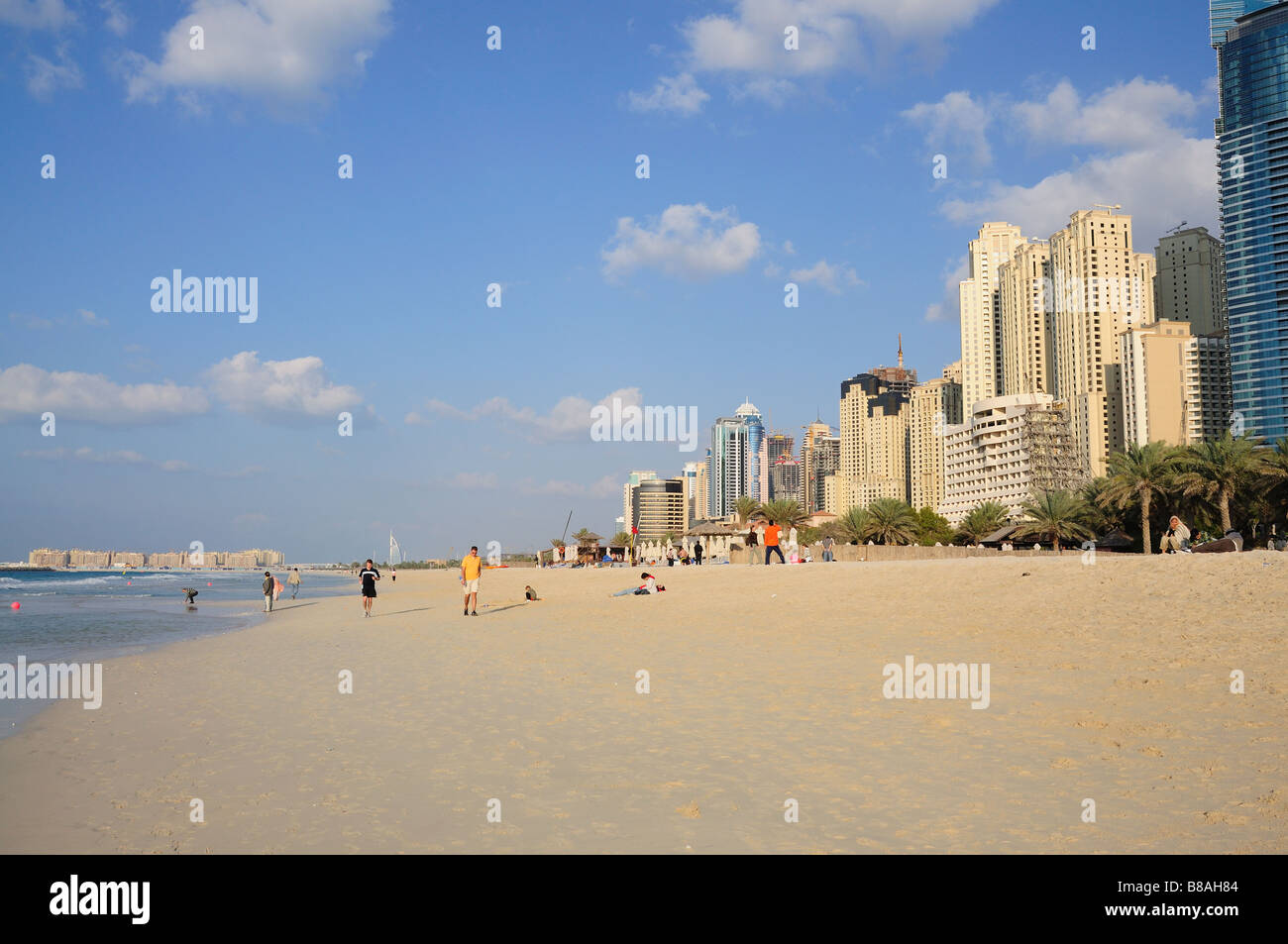Jumeirah Beach in Dubai, Vereinigte Arabische Emirate Stockfoto