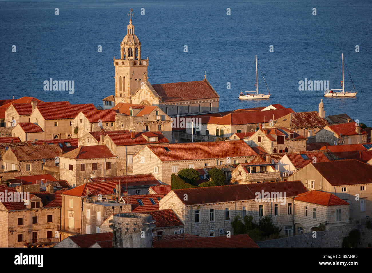 Korcula, Insel Korcula, Dalmatien, Kroatien Stockfoto