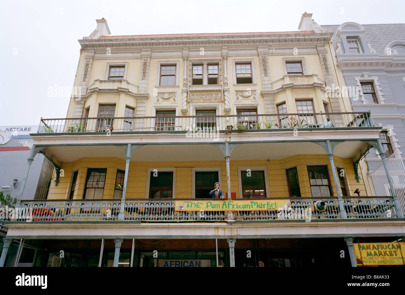 Pan African Market in der Long Street in Kapstadt in Südafrika in Afrika südlich der Sahara. Architektur Gebäude Geschichte colonial African historische Reisen Stockfoto