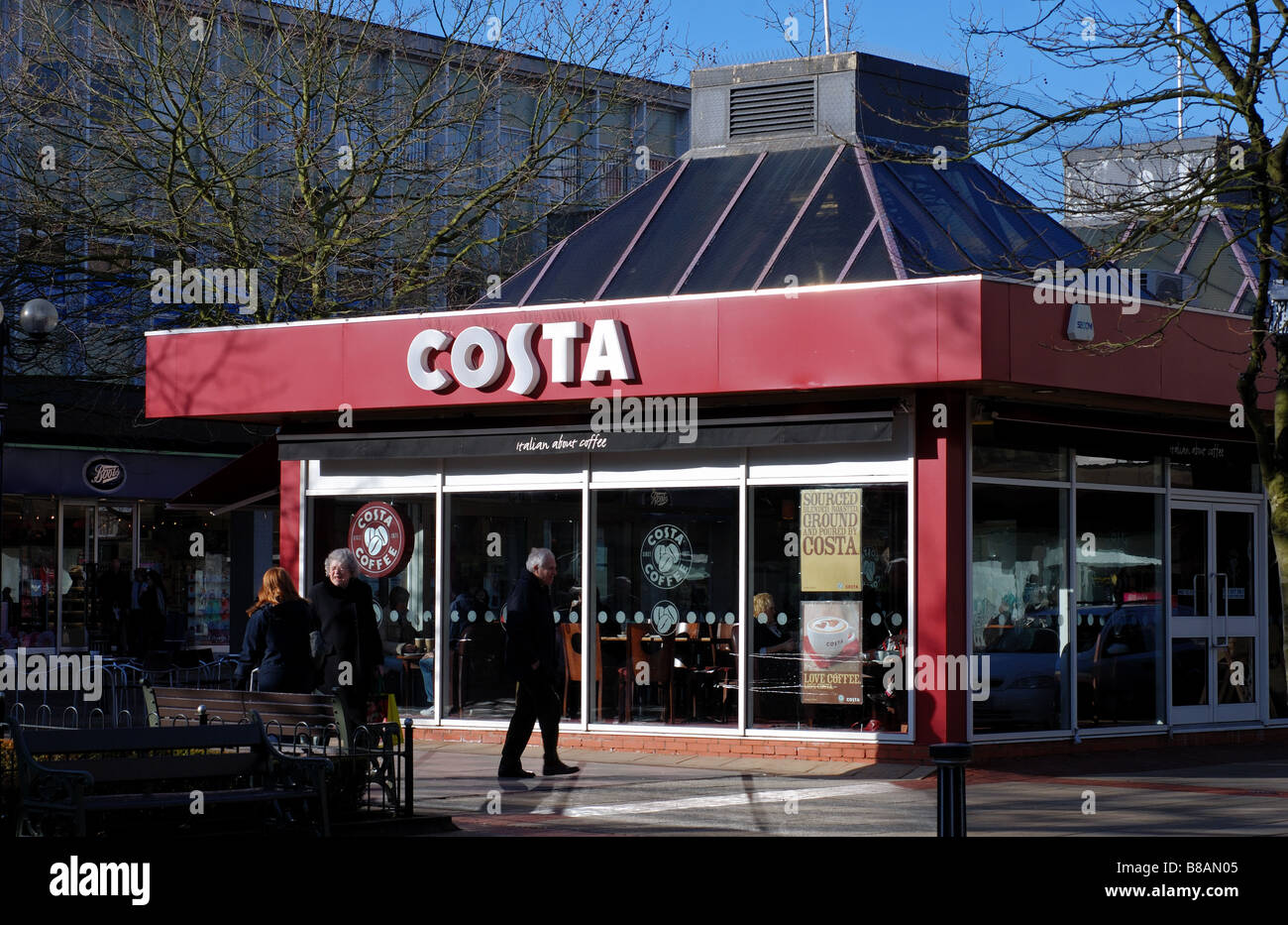 Costa Coffee-Shop, Solihull, England, UK Stockfoto