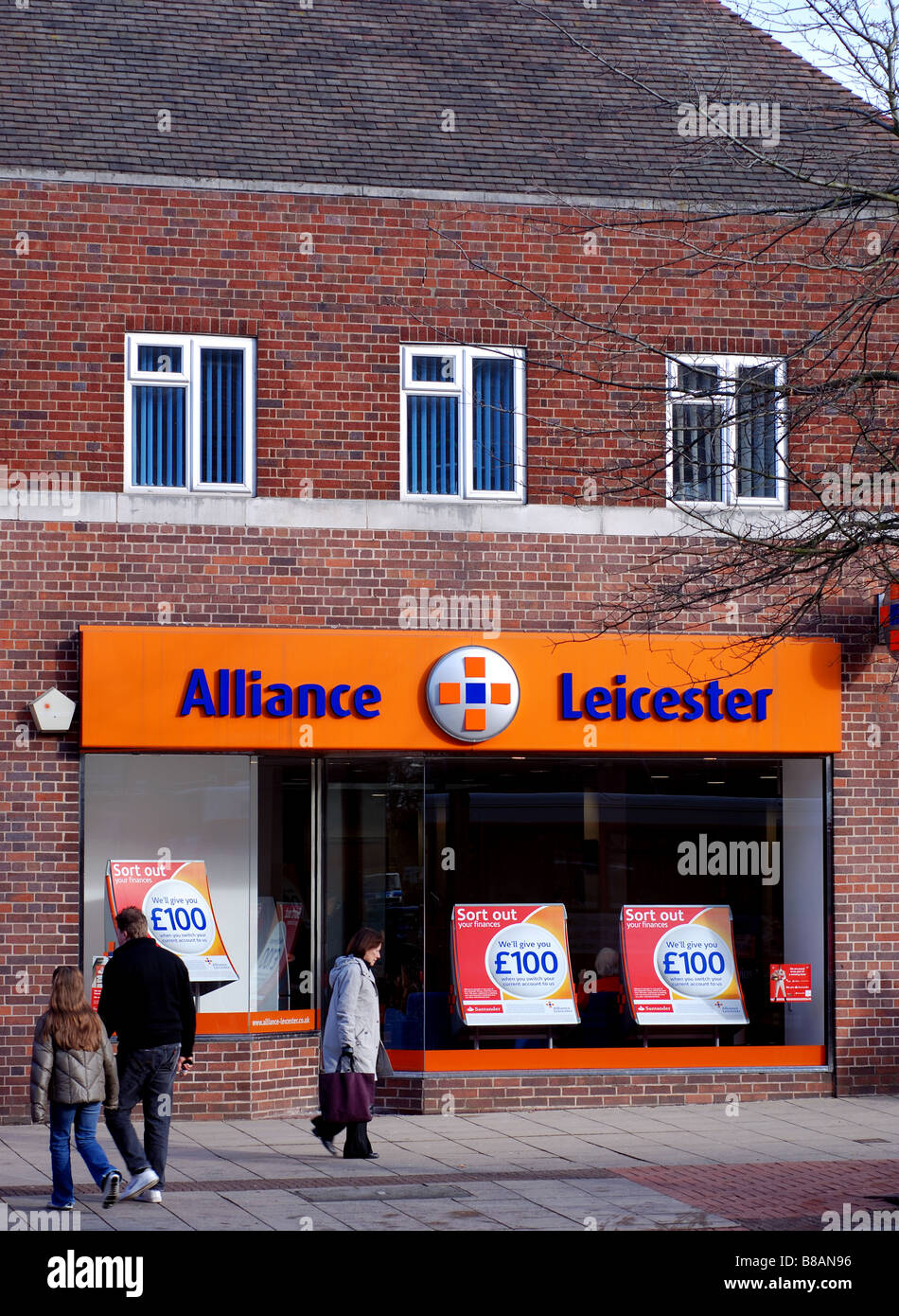 Alliance und Leicester Branch, Solihull, England, UK Stockfoto