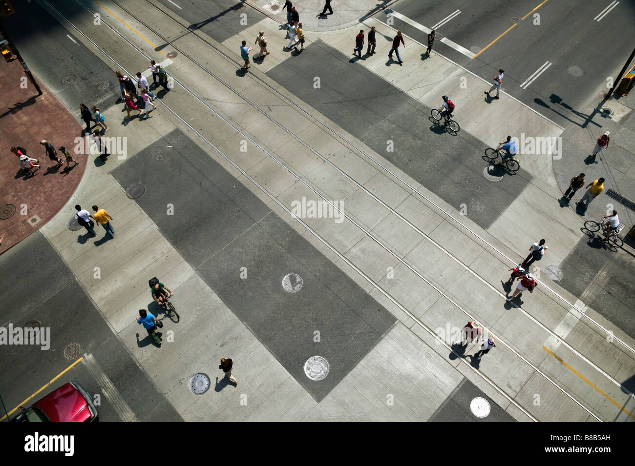 Kreuzung König Bay Straßen, Toronto, Stockfoto