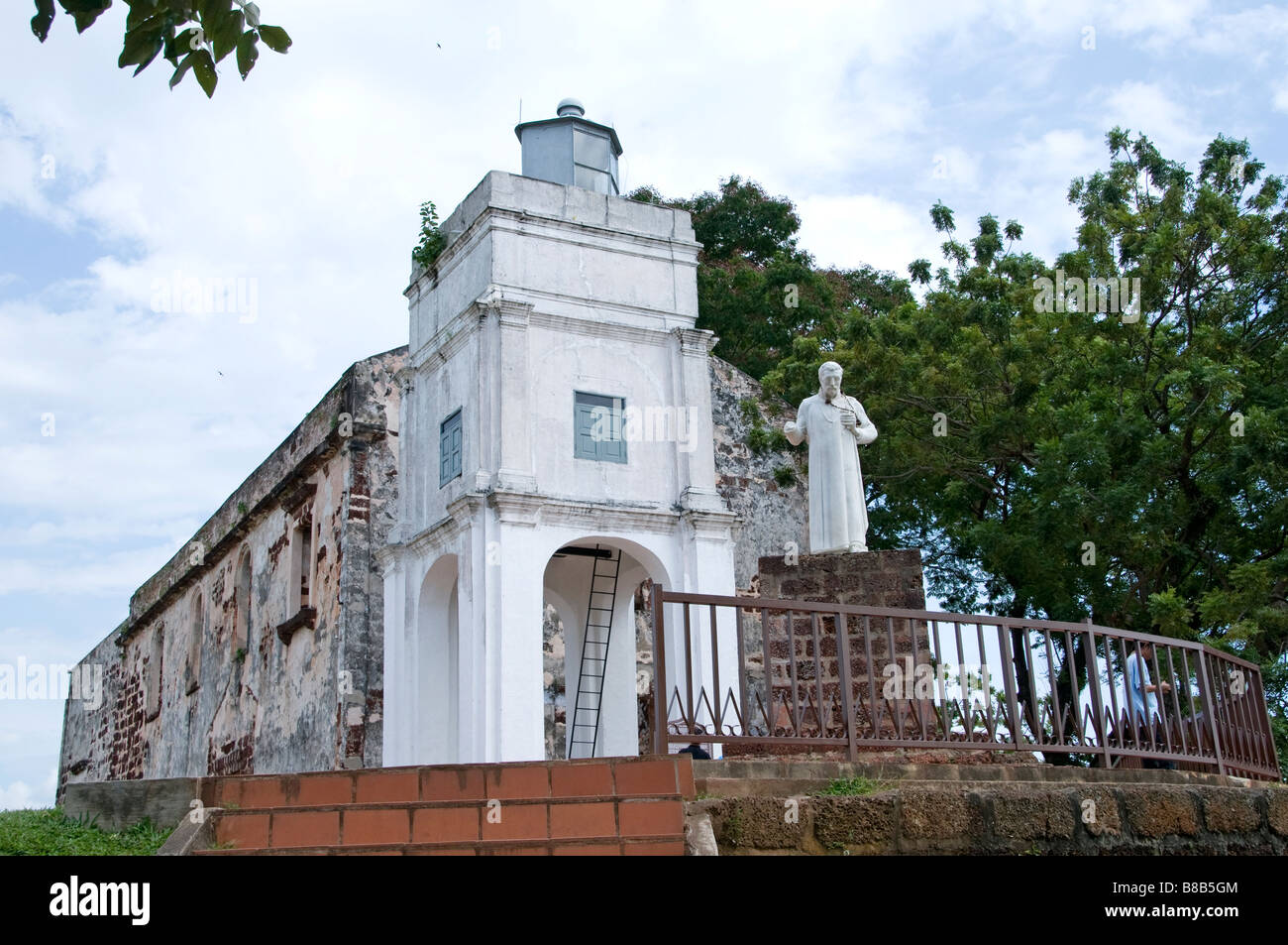 Malacca Malaysia Ruine der St.Paul′s Kirche Pauls Stockfoto