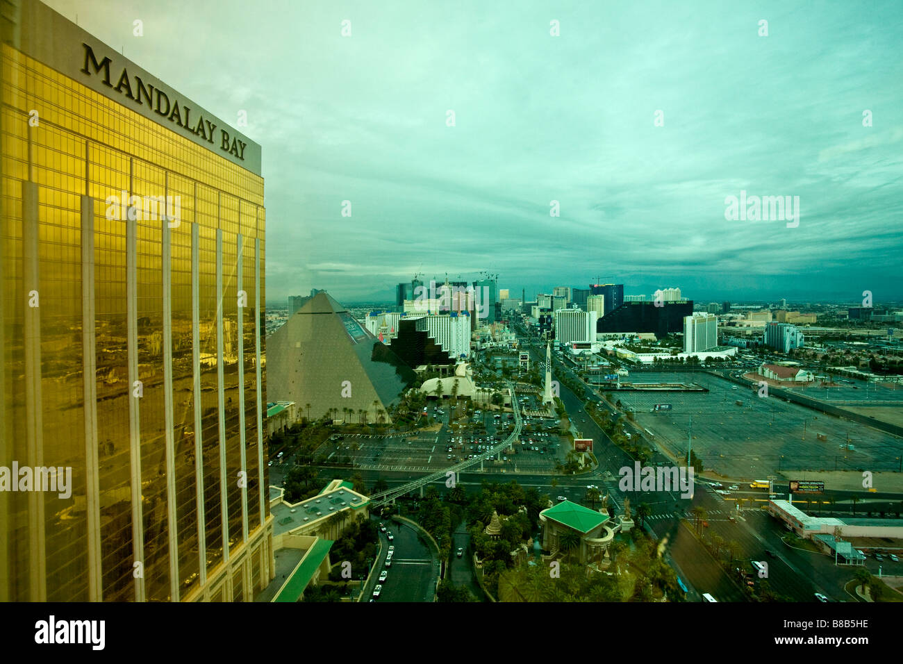 Las Vegas Strip bei Nacht, Nevada Stockfoto