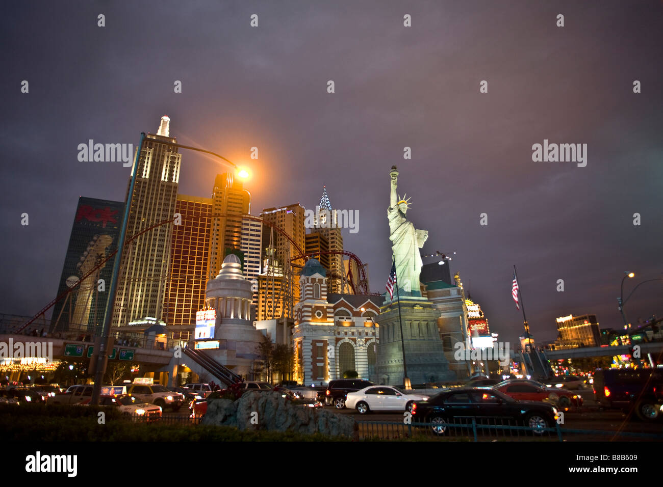 Der Streifen, New York, New York Hotel in Las Vegas, Nevada Stockfoto