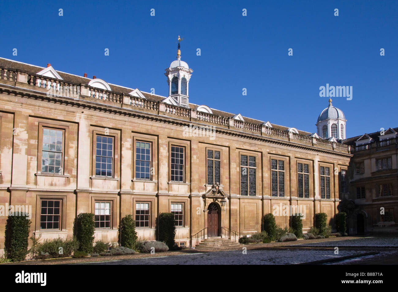 Der Innenhof des "Clare College" in Cambridge, England, UK. Stockfoto