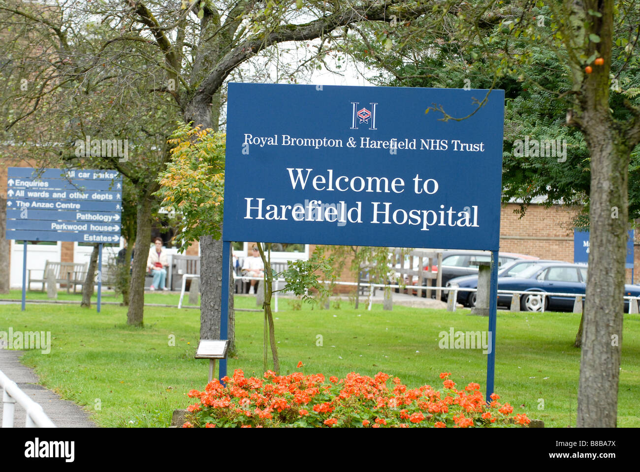 Harefield Krankenhaus, Hillingdon, UK Stockfoto