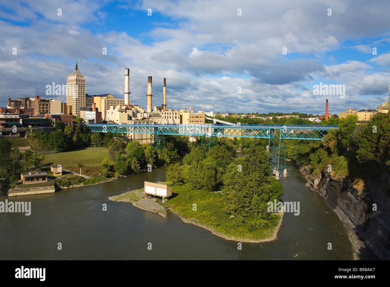 High Falls Area, Rochester, New York State, USA Stockfoto