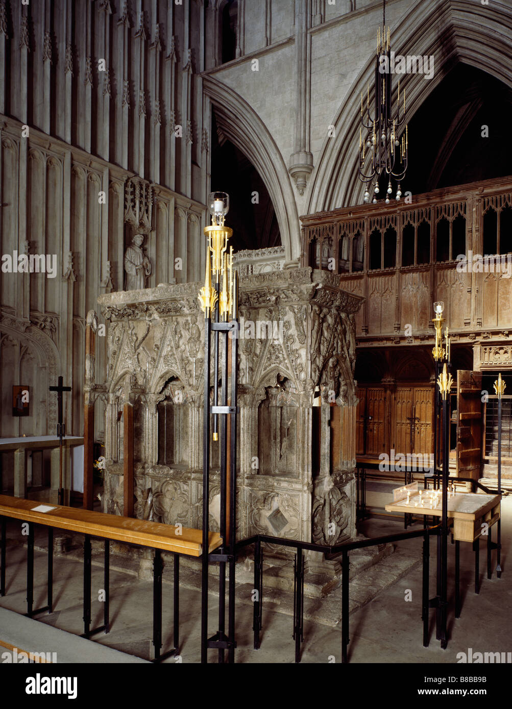 Kathedrale von St. Alban, Schrein Stockfoto