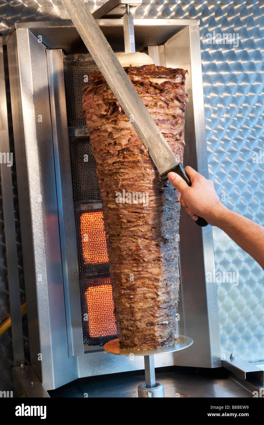 Türkischen Kebab am Spieß London England UK Stockfoto