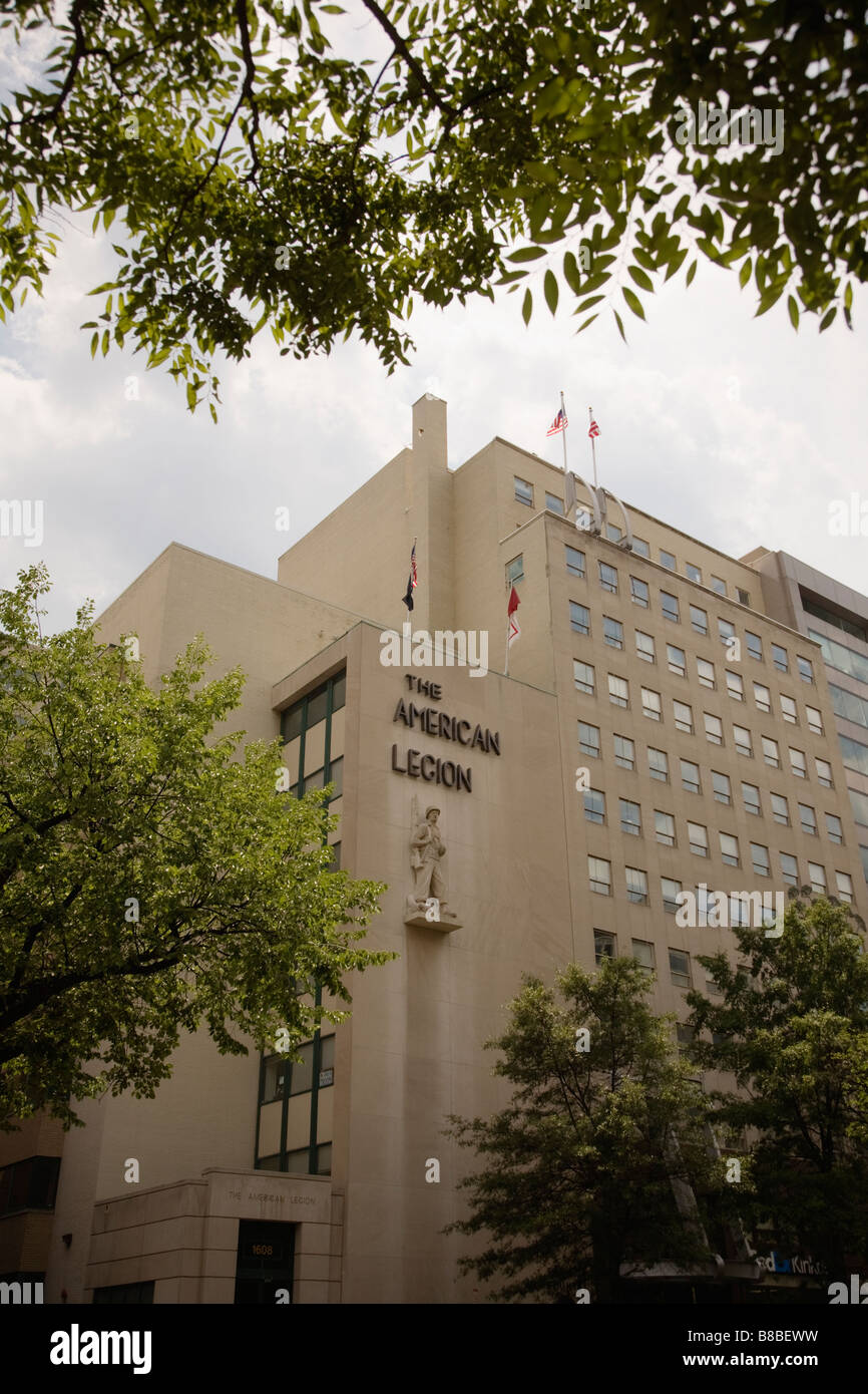 Die American Legion, aufbauend auf K Street Washington DC Stockfoto