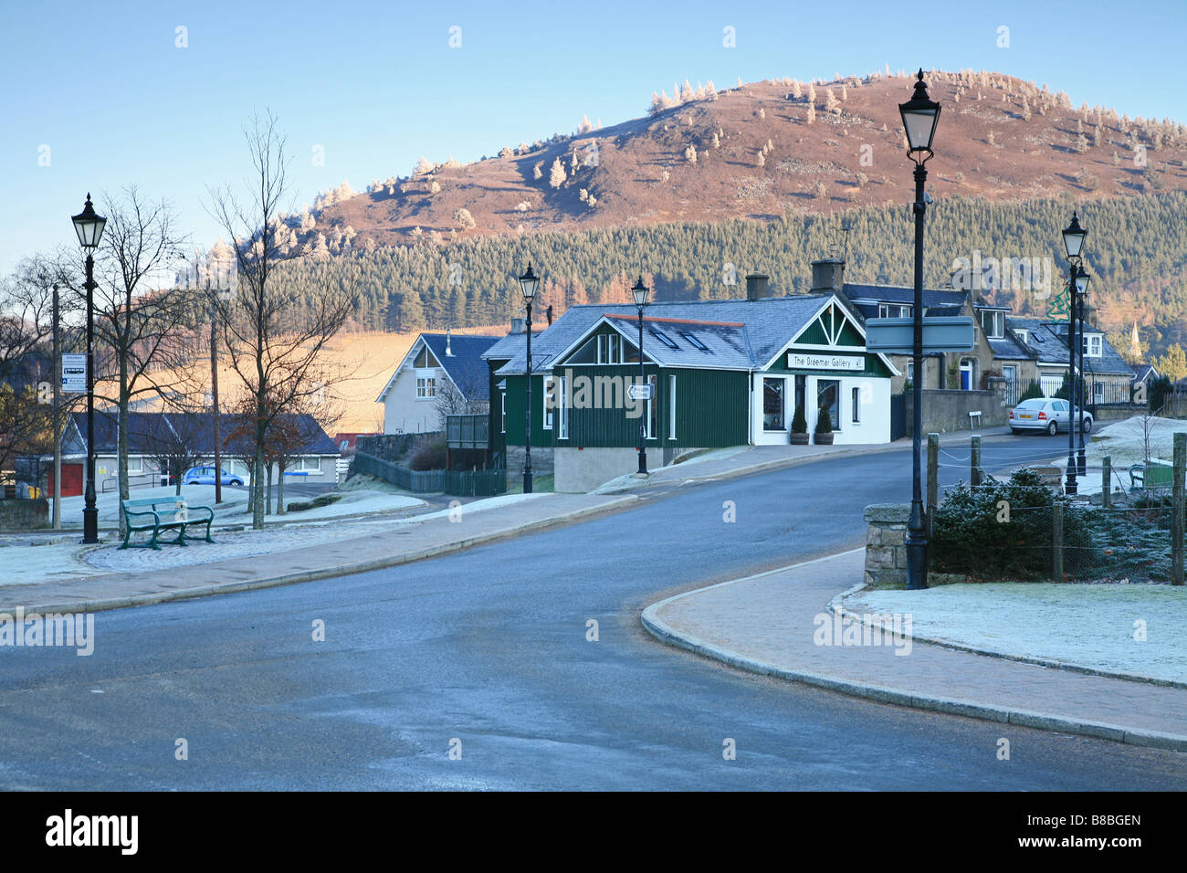 Zentralen Braemar im winter Stockfoto