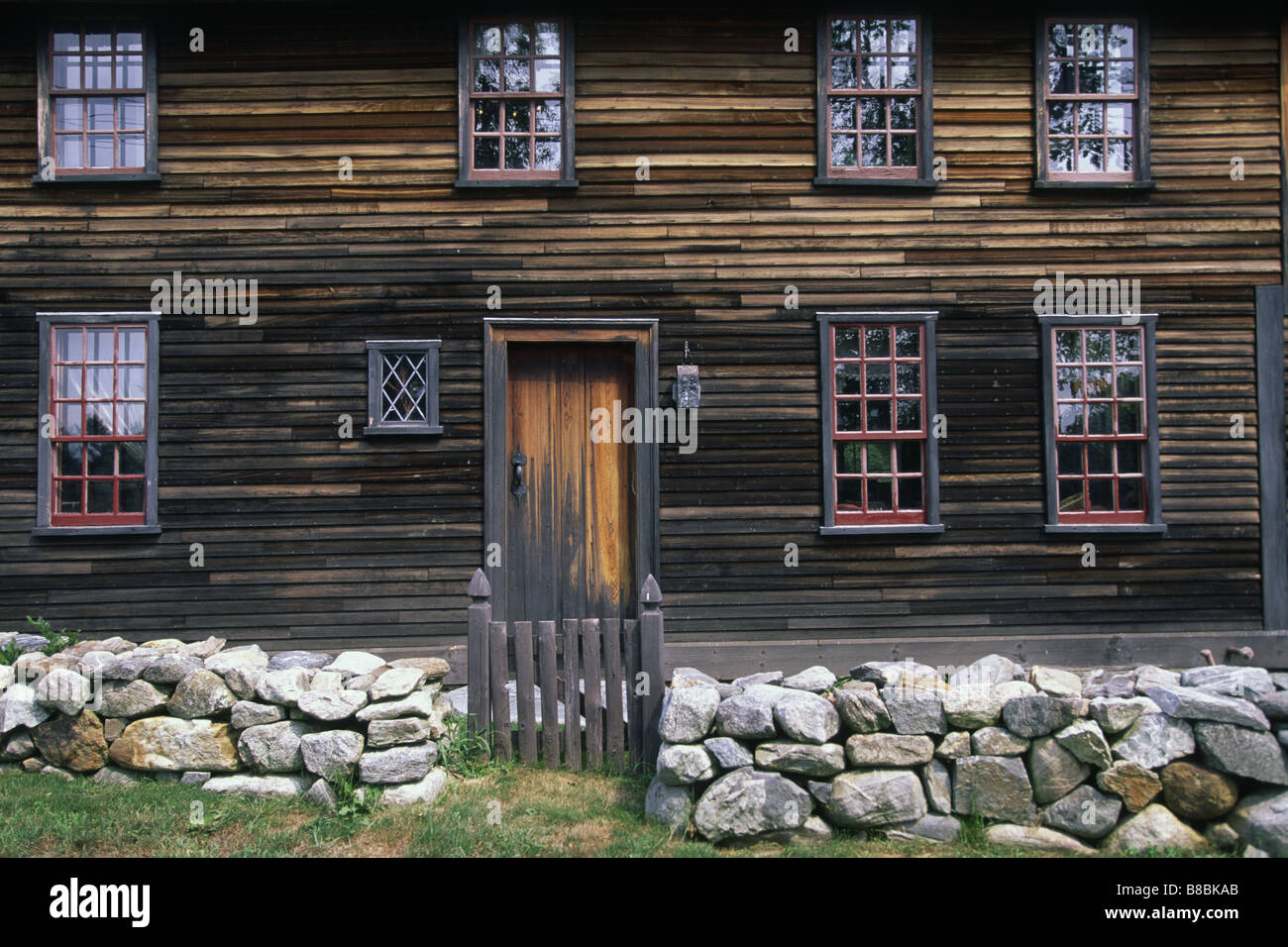 Kolonialzeit Haus Concord Massachusetts Stockfoto