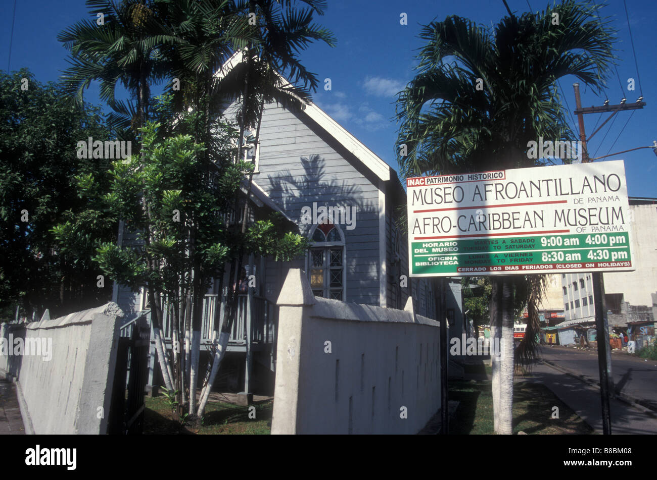 Afro-Karibik-Museum oder das Museo Afroantillano Museum in Panama City-Panama Stockfoto