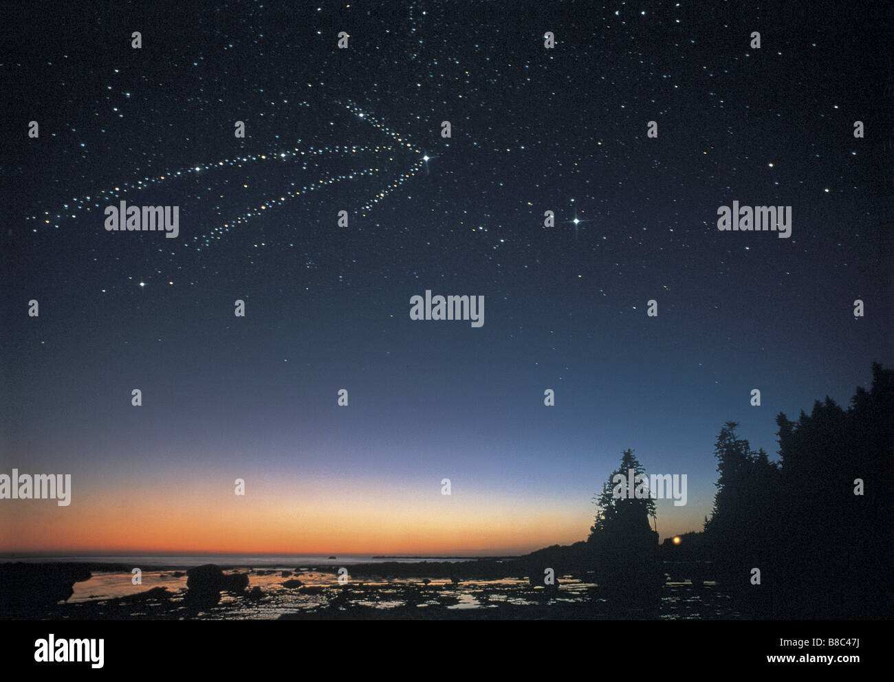 FL5496, David Nunuk; Sterne-Ming eine Pfeil-Himmel Stockfoto