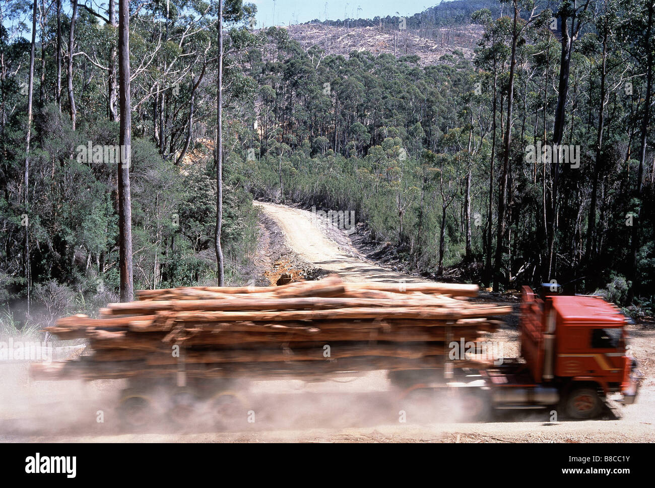 Logging truck Stockfoto