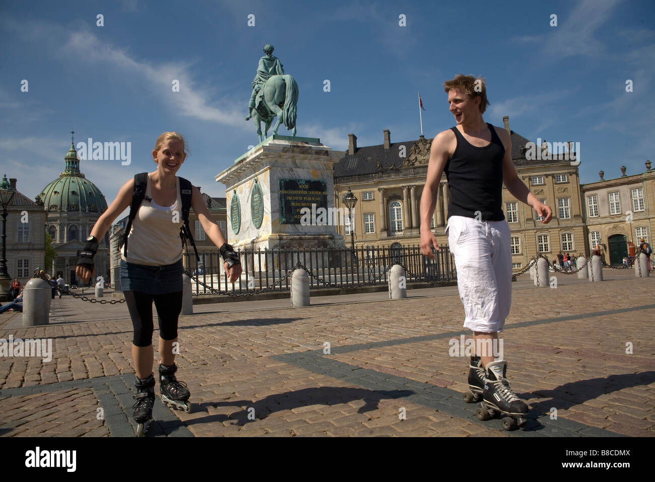 Kopenhaga Dania Palac Krolewski w Centrum Miasta Kings Palace im Stadt Zentrum von Kopenhagen Dänemark Stockfoto