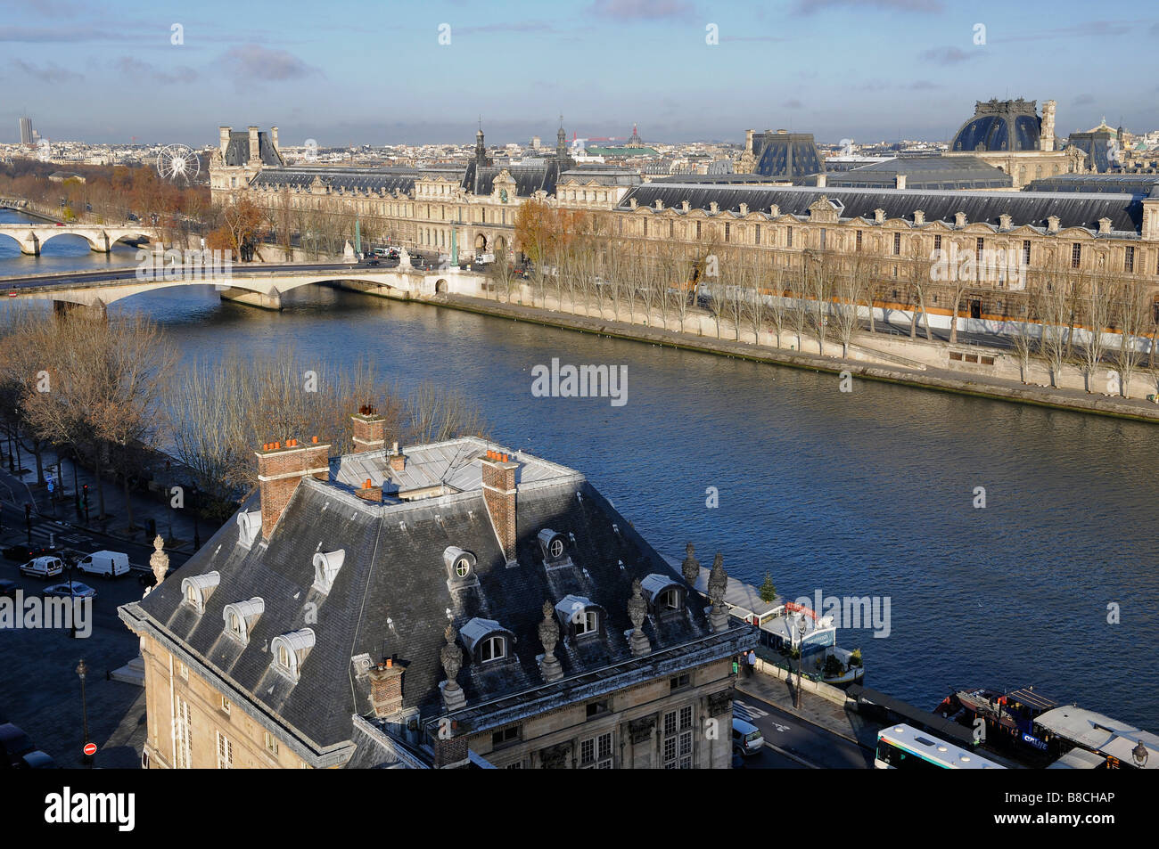La Seine Paris Frankreich Stockfoto