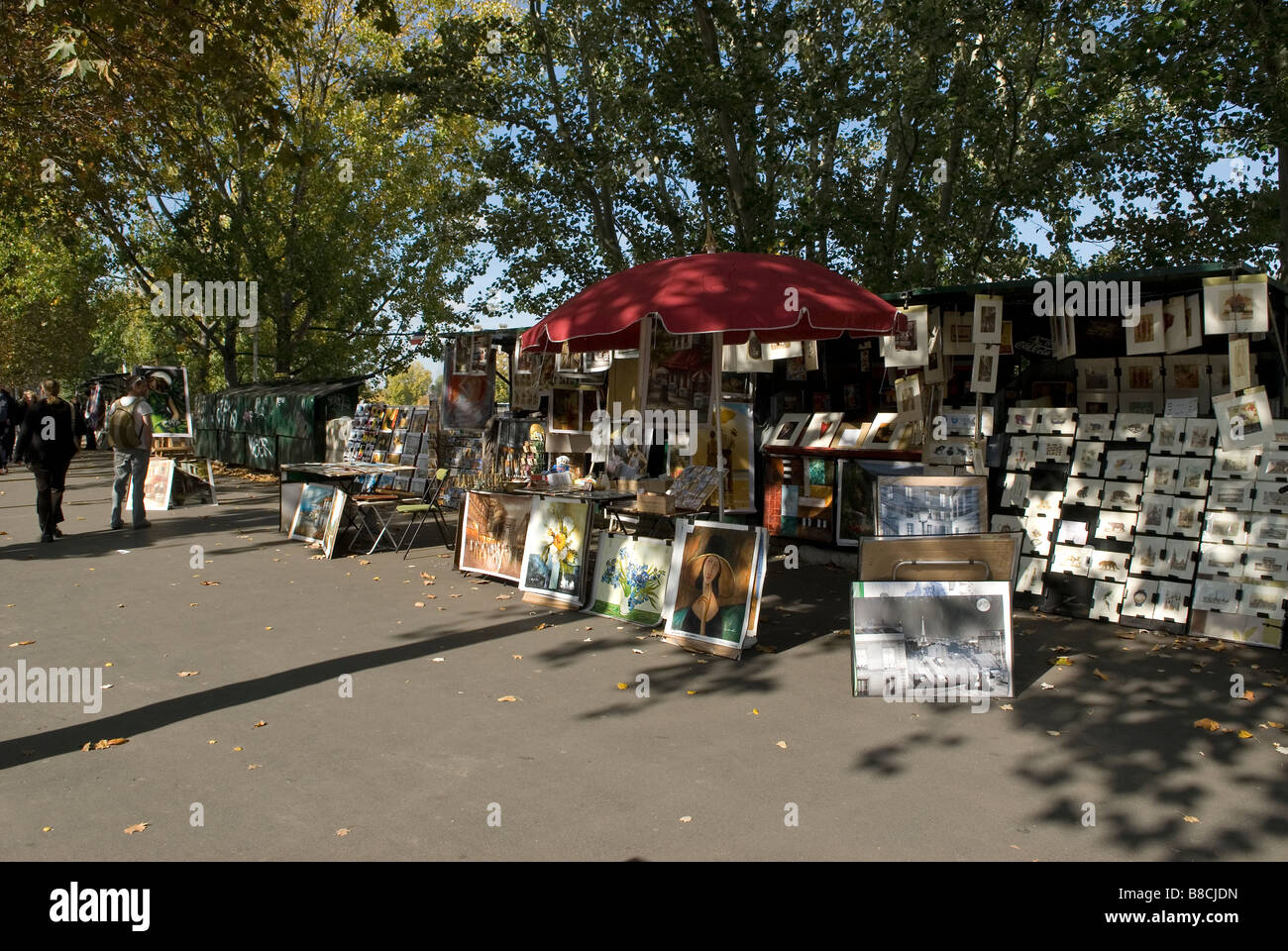 Paris Capitale Frankreich Bouquinisten La Seine Stockfoto