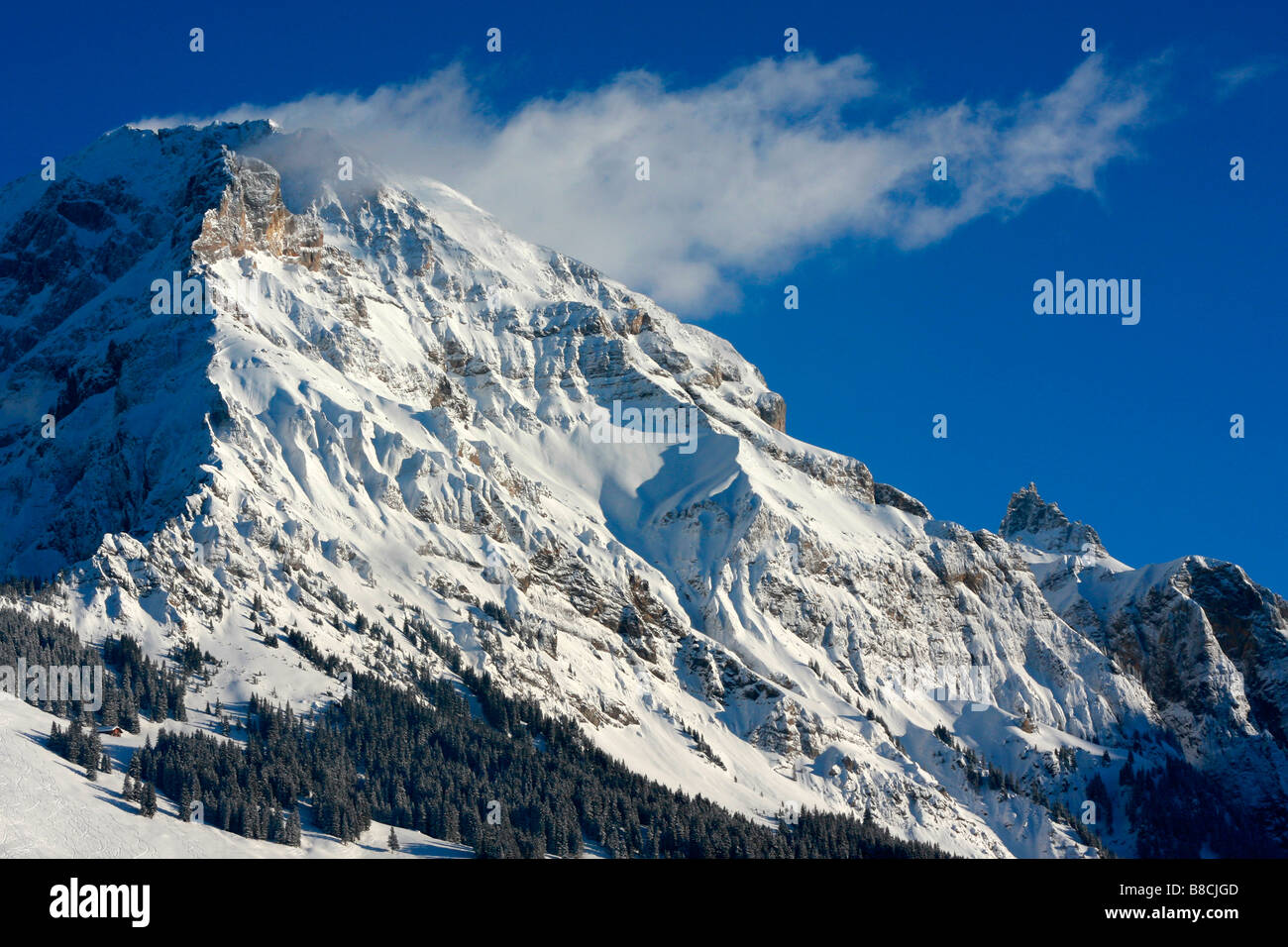 Lohner Berg in Adelboden, Schweiz Stockfoto